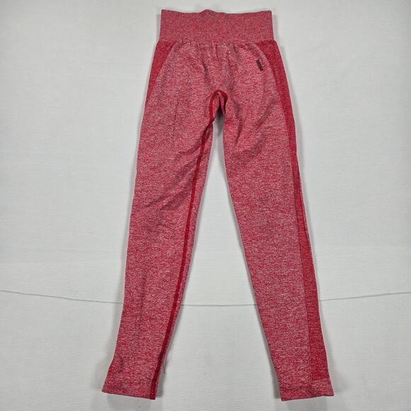 Gymshark High Waisted Flex Seamless Leggings in Red Marl Women's Size Small - Picture 1 of 6